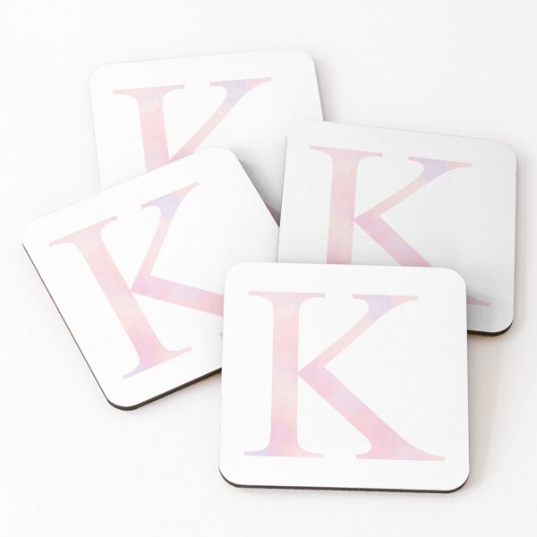Item preview, KAPPA K BLUSH GREEK LETTER designed and sold by Stickers by SoSrat.
