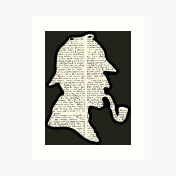 Item preview, Classic Sherlock Holmes Silhouette - Scandal in Bohemia designed and sold by BagChemistry.