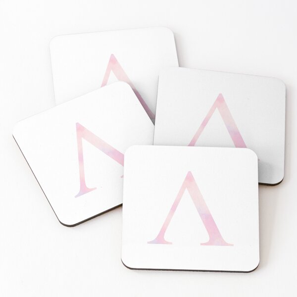 Item preview, LAMBDA BLUSH GREEK LETTER designed and sold by Stickers by SoSrat.