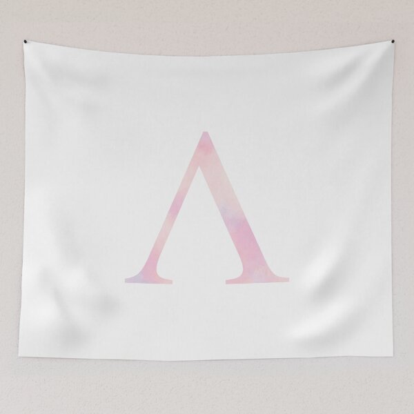 Item preview, LAMBDA BLUSH GREEK LETTER designed and sold by Stickers by SoSrat.