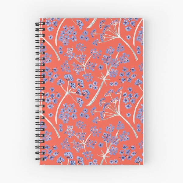 Item preview, Red, White, and Blue Watercolor Stem Caraway Floral Pattern designed and sold by StudioPosies.