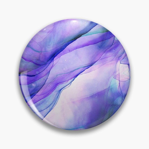 Item preview, Violet Ink Flow Abstract Ink Painting designed and sold by Olga Shvartsur.