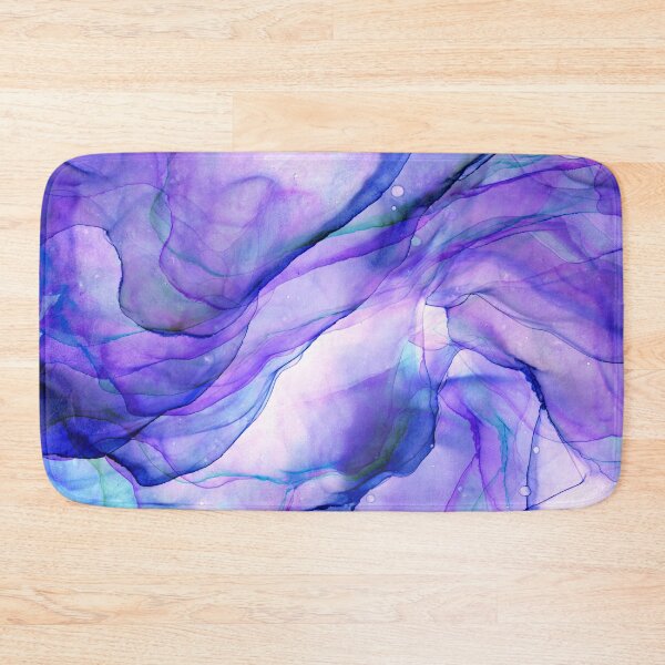 Item preview, Violet Ink Flow Abstract Ink Painting designed and sold by Olga Shvartsur.