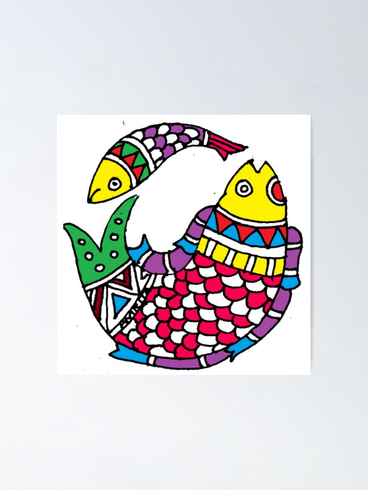 Madhubani Painting Fish