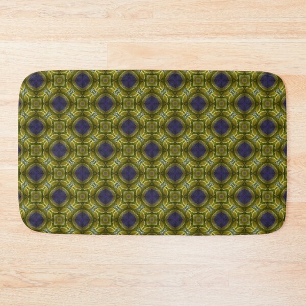 Item preview, Circles and squares in golden and blue abstract pattern by Code03 designed and sold by Code03.