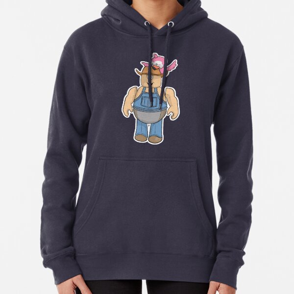 Cletus pecked by Flamingo Pullover Hoodie