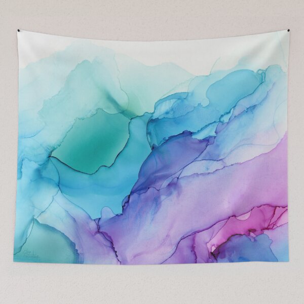 Item preview, Abstract Colorful Ink Painting designed and sold by Olga Shvartsur.