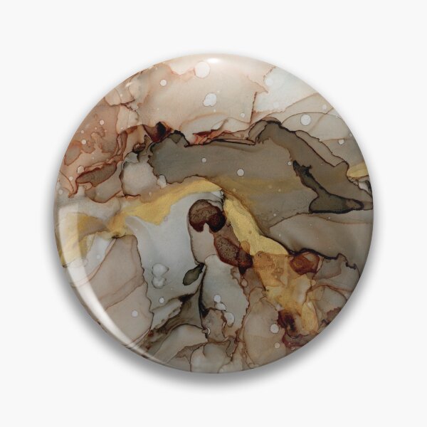 Item preview, Abstract Ink Earth Tones and Gold designed and sold by Olga Shvartsur.