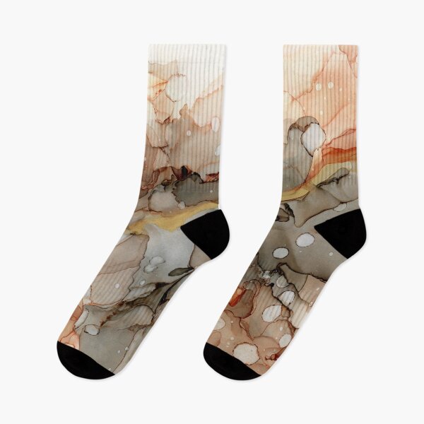 Item preview, Abstract Ink Earth Tones and Gold designed and sold by Olga Shvartsur.