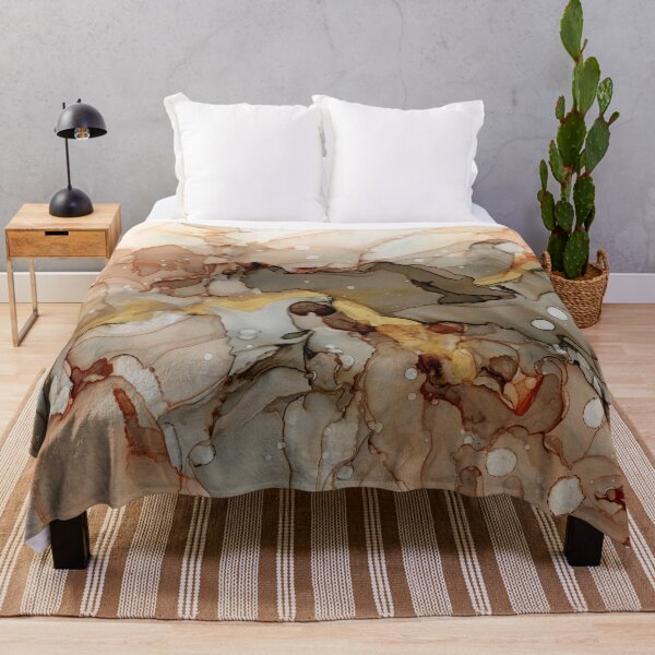 Item preview, Abstract Ink Earth Tones and Gold designed and sold by Olga Shvartsur.