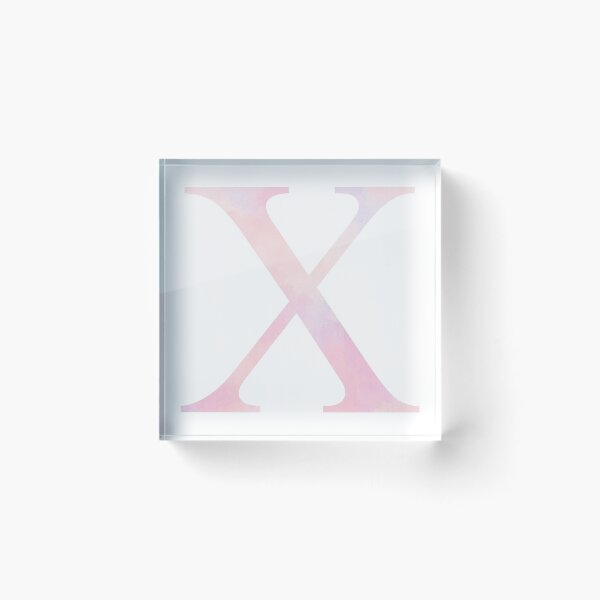 Item preview, CHI X BLUSH GREEK LETTER designed and sold by Stickers by SoSrat.