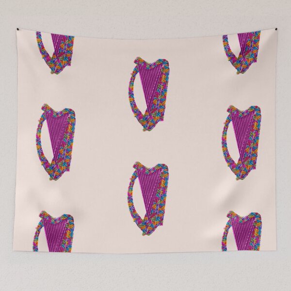 Item preview, Irish Flowers Celtic Harp designed and sold by articlave.