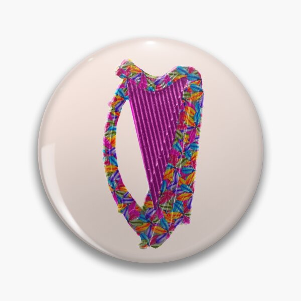 Item preview, Irish Flowers Celtic Harp designed and sold by articlave.