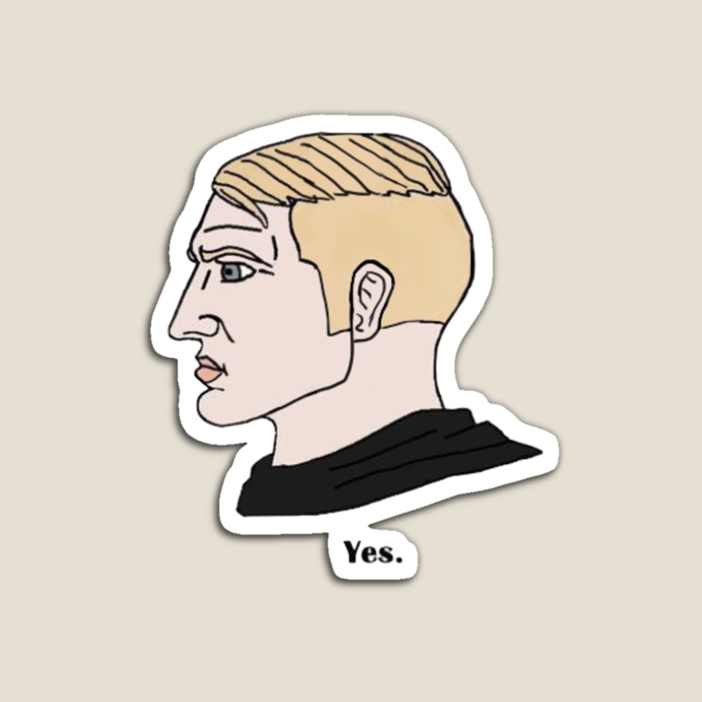 Chad Face Meme Sticker by Constelación Femenina