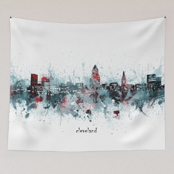 Item preview, cleveland skyline designed and sold by BekimART2.