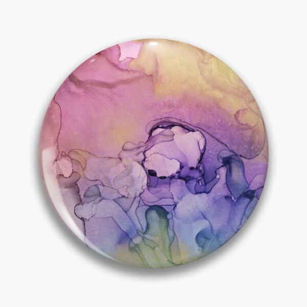 Item preview, Colorful Ink Swirls with Gold Marble designed and sold by Olga Shvartsur.
