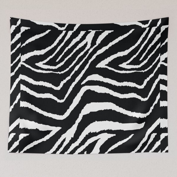 Item preview, ZEBRA ANIMAL PRINT BLACK AND WHITE PATTERN designed and sold by Overthetopsm.