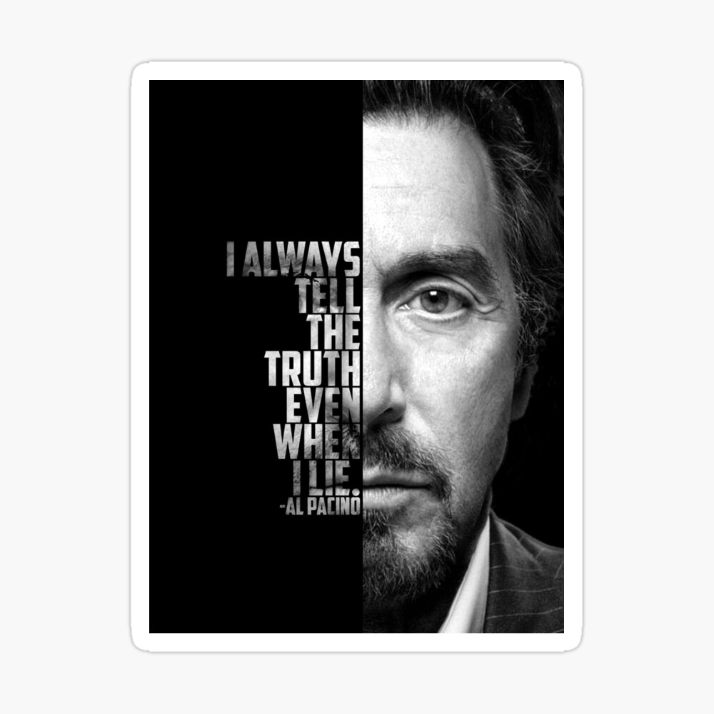 Masque Citation D Al Pacino Par Lazarelo Redbubble