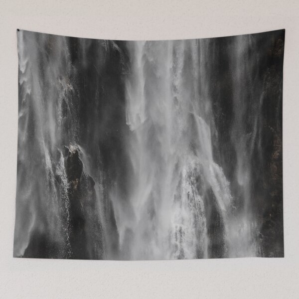 Item preview, Majestic waterfall Boka, Slovenia in black and white designed and sold by Patrik Lovrin.
