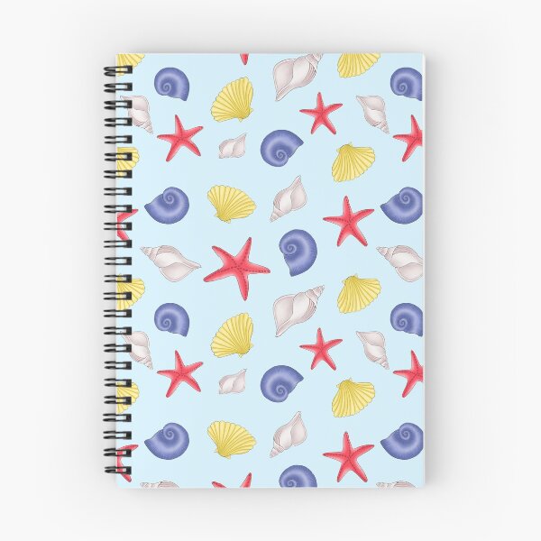 Item preview, Summer beach pattern- Colorful Seashells (Pastel Background) designed and sold by DesignTreasure.