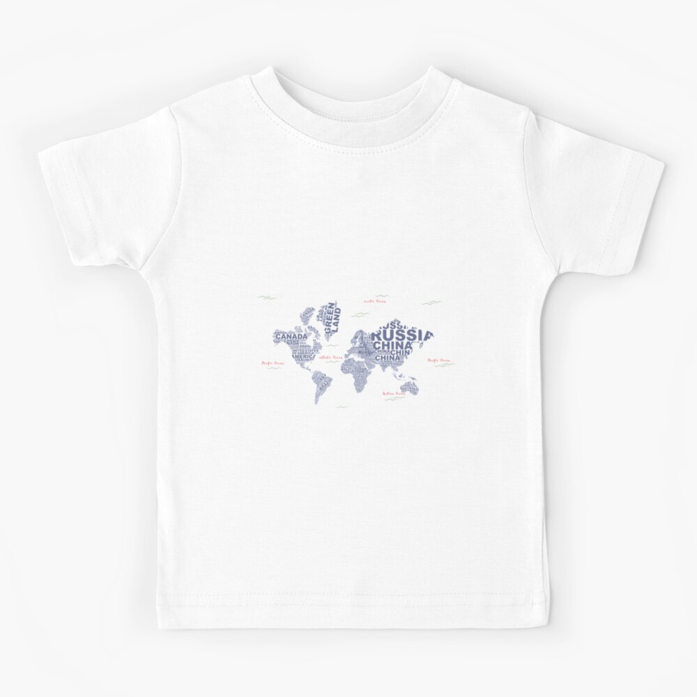 "Globe World map" Kids TShirt for Sale by OusamaKh Redbubble