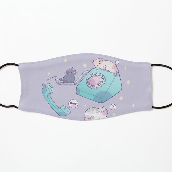 Cats and phone Kids Mask