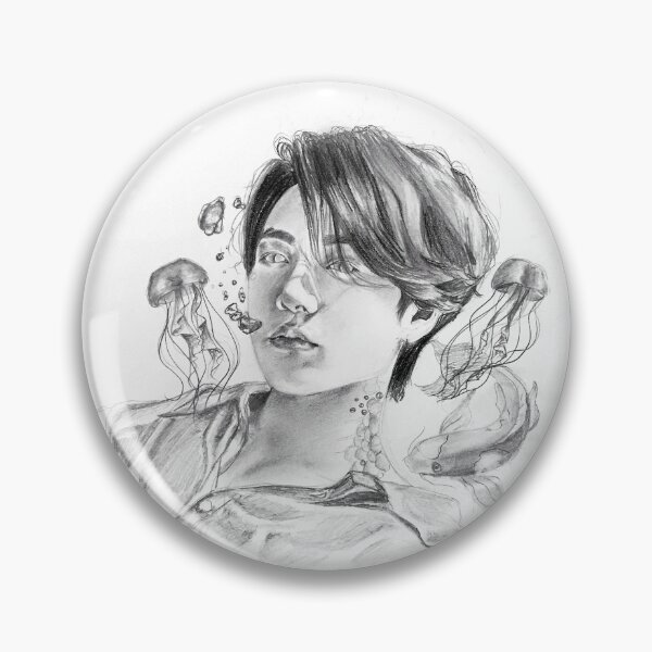 Item preview, underwater jungkook sketch designed and sold by jeongogh.