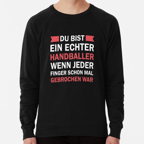Pullover Hoodies Handballer Spruch Redbubble