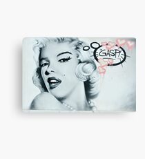 Marilyn Monroe Street Art Canvas Print