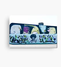 Abstract Graffiti Wall Canvas Print