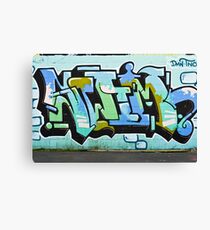 Abstract Graffiti on the textured wall Canvas Print