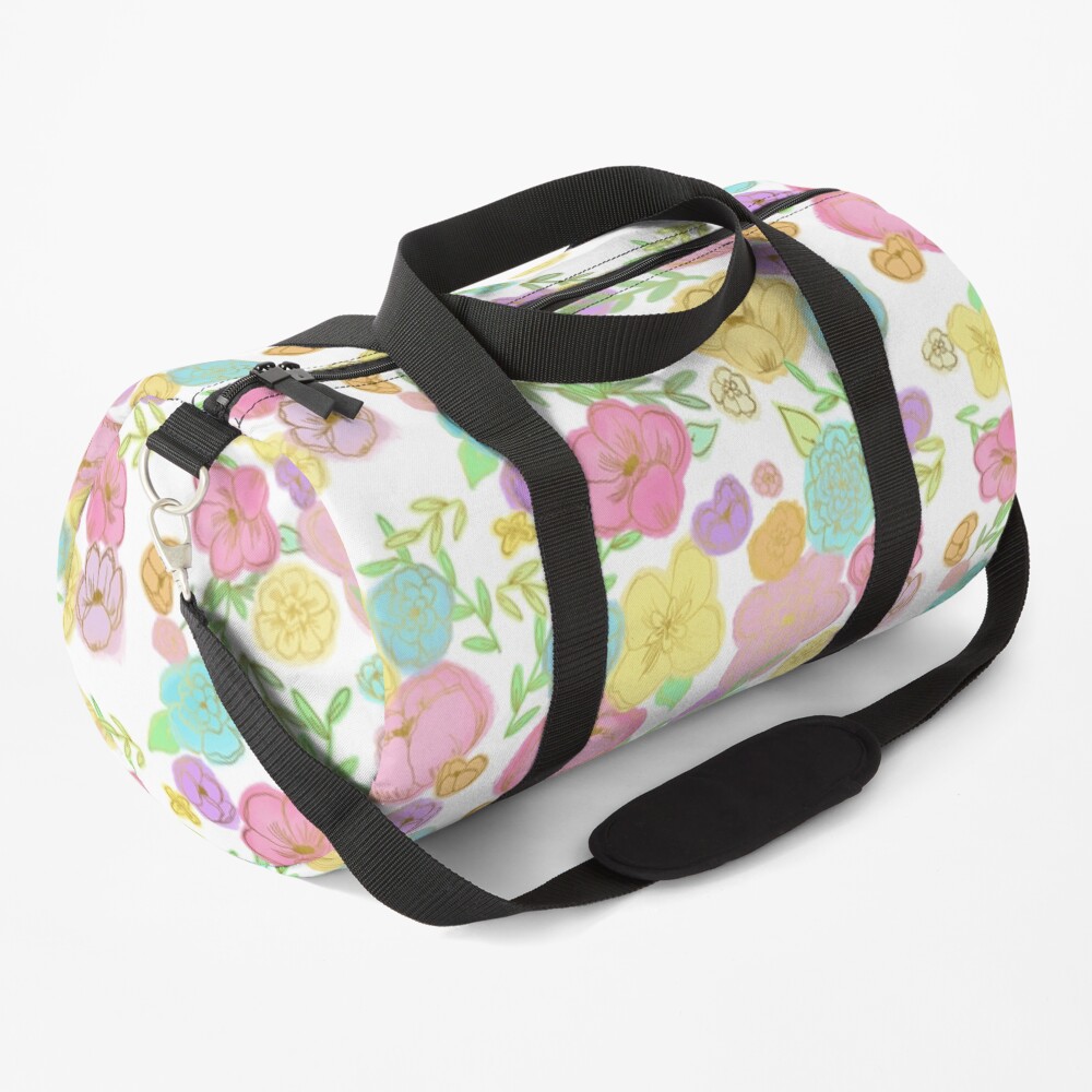 pastel duffle bag