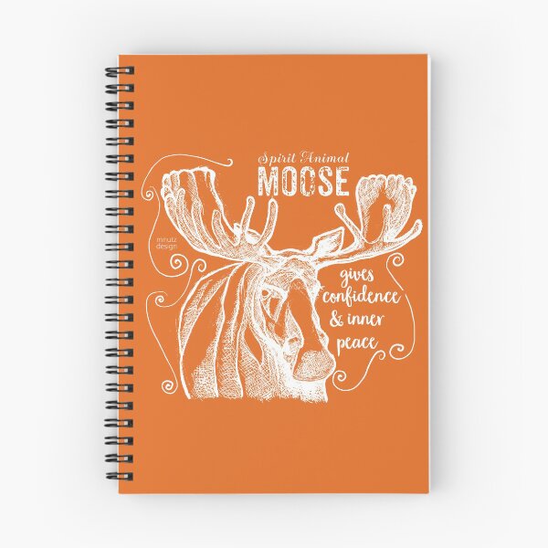 Item preview, Krafttier - Spirit animal - Moose - Elk - white designed and sold by mnutzDesign.