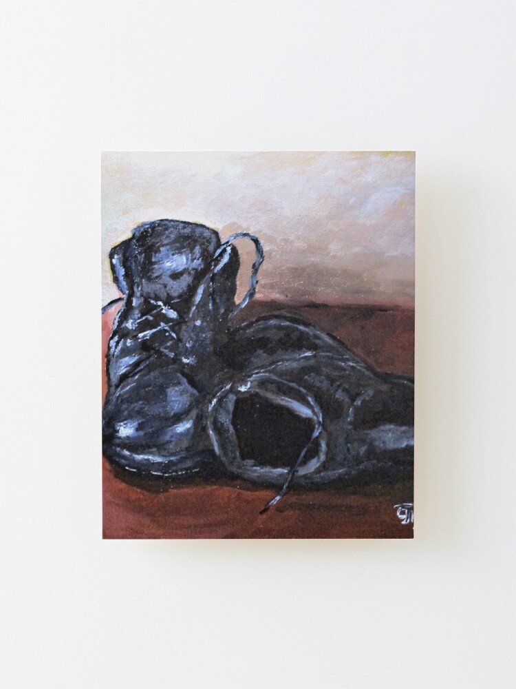 Alternate view of Work Shoes No2. Mounted Print
