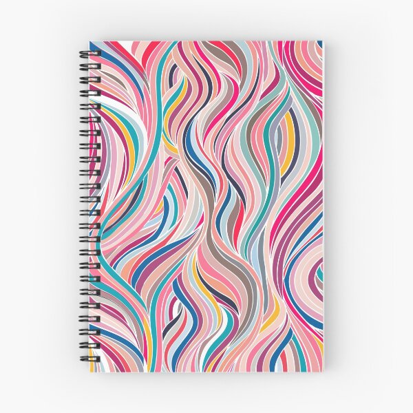 Item preview, Colourful waves pattern designed and sold by Pastel Palette Designs.