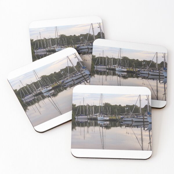 Item preview, Boats Docked in the Marina designed and sold by Carolyn Ricks.