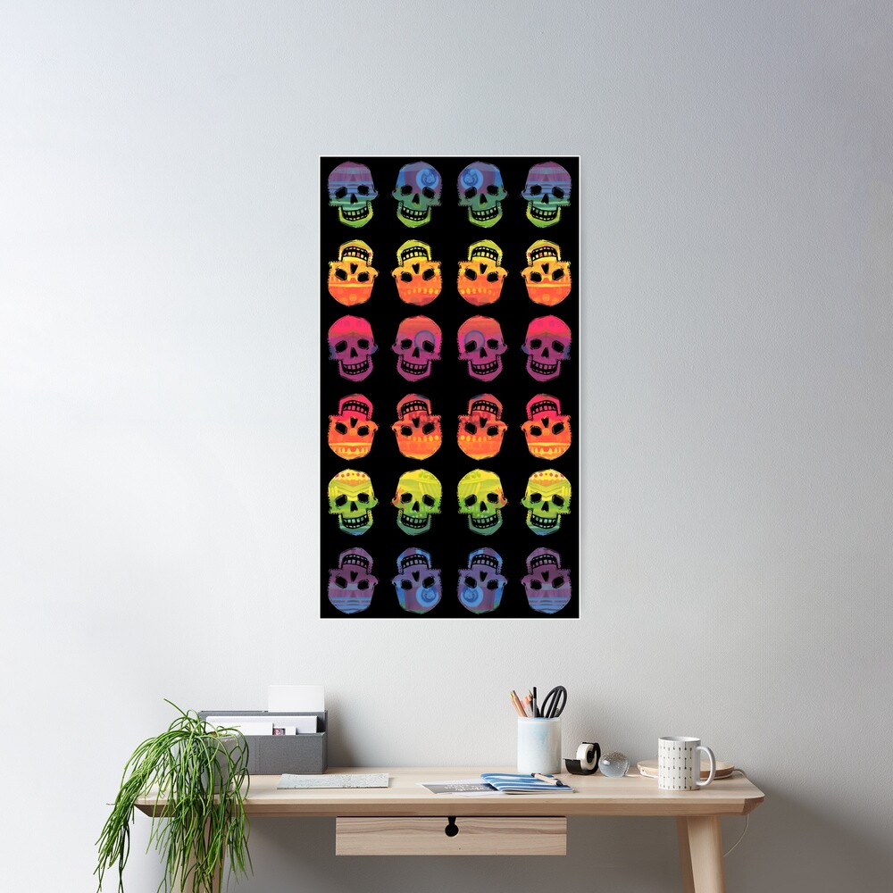 Rainbow Skulls Design- 2020 Poster