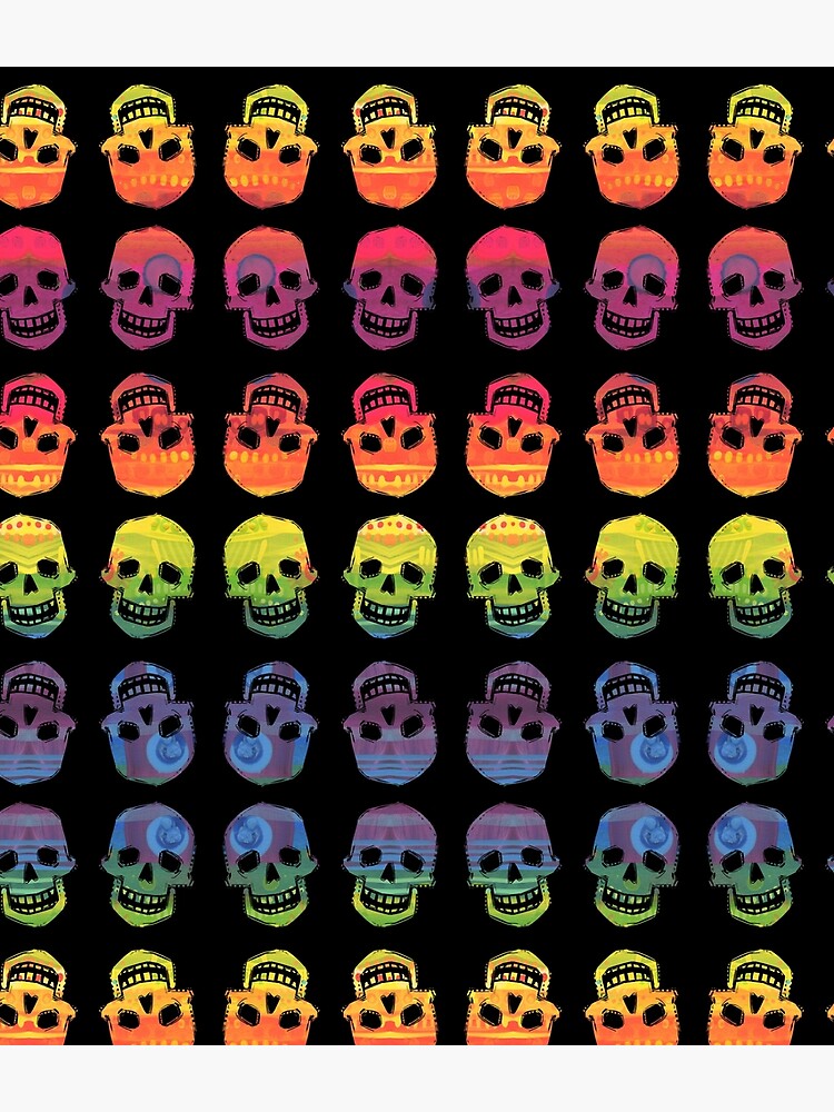 Rainbow Skulls Design- 2020 by gwennpaints
