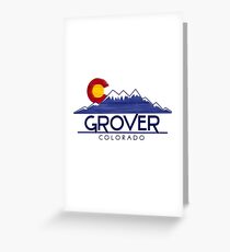 Grover Colorado wood mountains Greeting Card