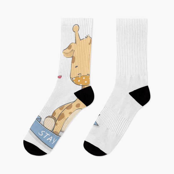 Item preview, Watercolor Giraffe Face mask - Stay Safe designed and sold by jozefds.