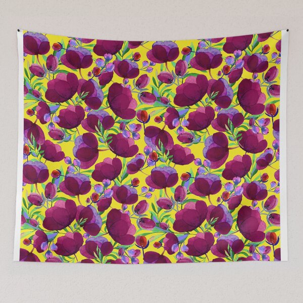 Artikelvorschau, Aquarell Blumenmuster entworfen und verkauft von RSDigitalPrintDesign.