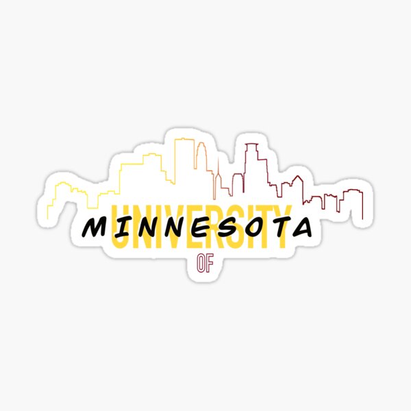 University of Minnesota Skyline Sticker