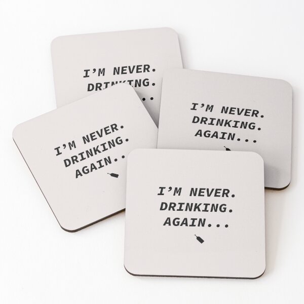 Item preview, I'm never drinking again designed and sold by Souna's  Store.