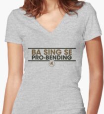Badgermoles Practicewear Women's Fitted V-Neck T-Shirt