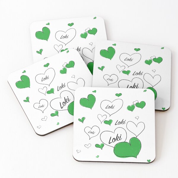Item preview, Loki Hearts - Green designed and sold by DreamerJournal.