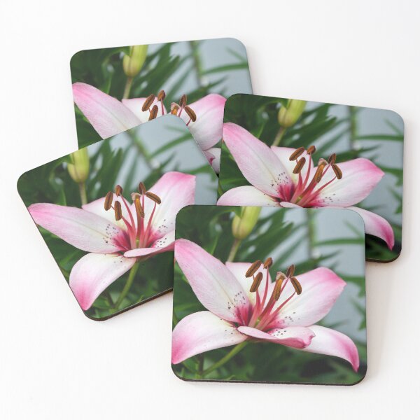 Item preview, Pink lily flower designed and sold by lena-maximova.