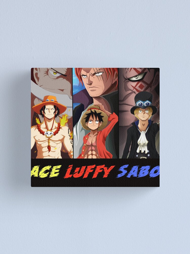 Ace Sabo Luffy T Shirt Canvas Print By Murad15 Redbubble