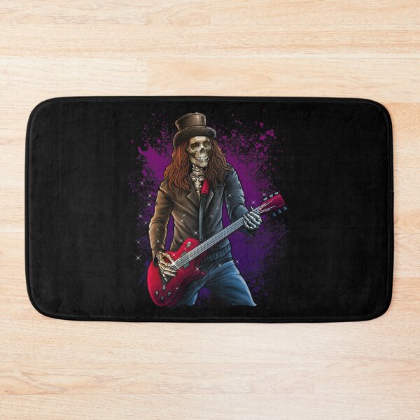 Item preview, Funny Rock Music Lover Guitar Player Skull Cool Skeleton Rockstar Rocker  designed and sold by UniQueensShop.