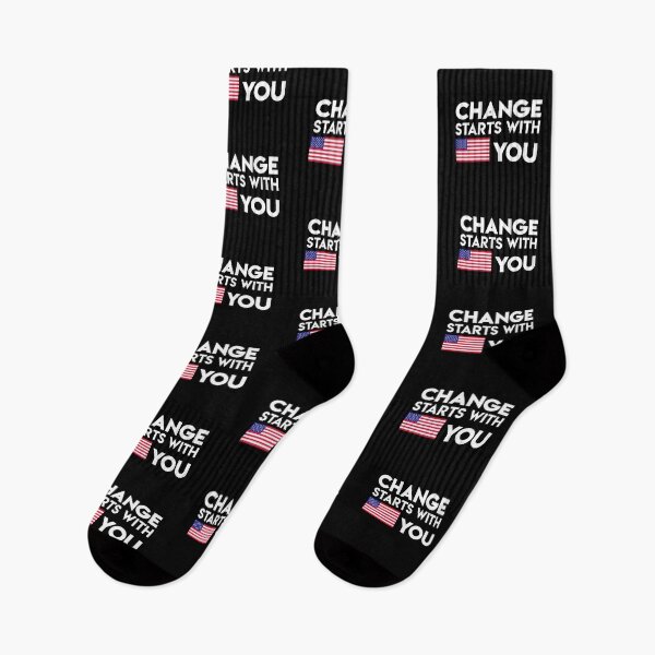 Item preview, Change Starts With You American Flag designed and sold by StudioTina.