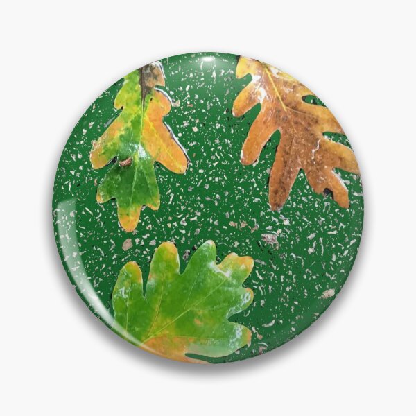 Item preview, Rainy Leaves on Green Terrazzo Background designed and sold by djrunnels.